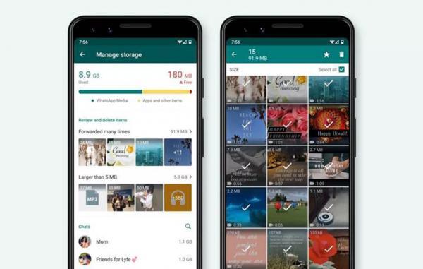قابلیت جدید واتساپ حذف فایل ها را آسان تر می کند قابلیت نو واتساپ حذف فایل ها را آسان تر می نماید