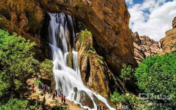 آبشار آب سفید، عروس طبیعت لرستان آبشار آب سفید، عروس طبیعت لرستان