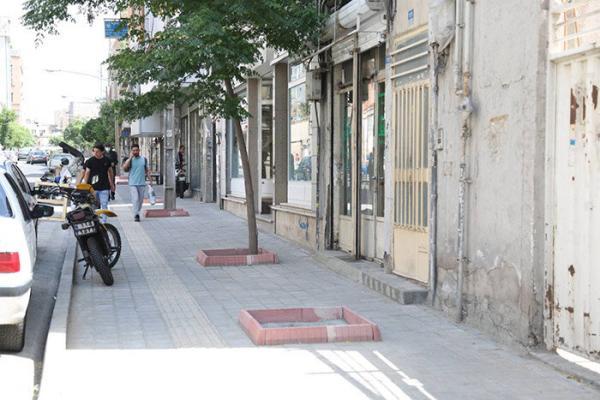 راه نابینایان در ظهیرالاسلام هموار می شود راه نابینایان در ظهیرالاسلام هموار می گردد